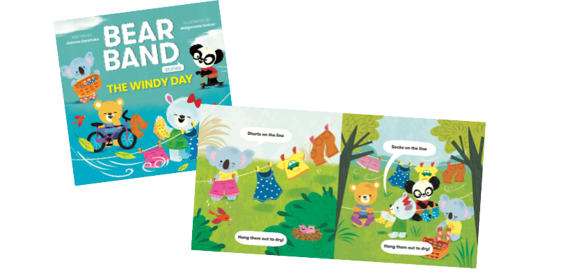 Bear Band Stories – książeczki do czytania z dzieckiem w domu opracowane przez Early Stage dla najmłodszych dzieci w wieku 3-5 lat.